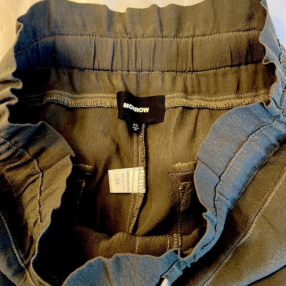 Monrow paperbag crepe pant XS - Picture 8 of 12